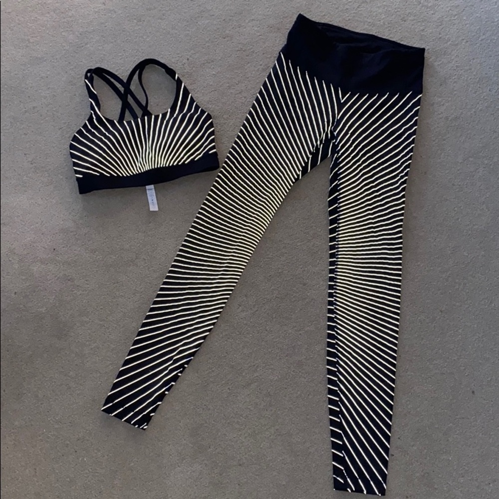 Lululemon RARE High Beam Reflective Bra & Tight
